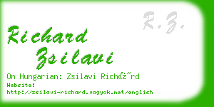 richard zsilavi business card